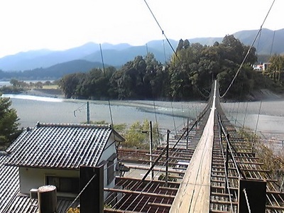 塩郷の吊橋　大井川鉄道